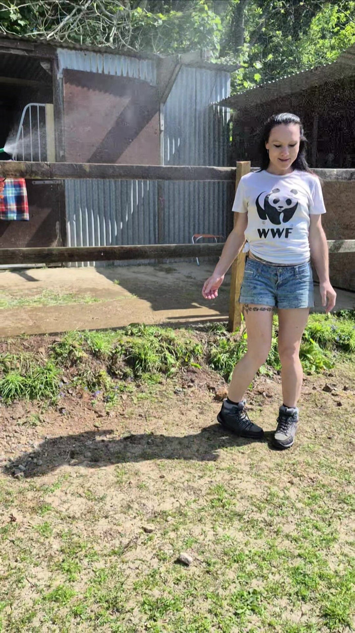 Demelza: 젖은 티셔츠 플레이타임 - 차가운 야외 샤워에서 식기