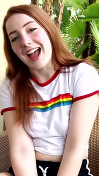 Barely Legal Amber Sucking Older Cock with Deep Throat Skills!