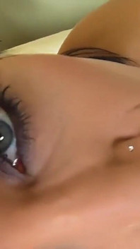 MILF with Huge Breasts and Dark Hair Uses Sex Toys to Enjoy in POV