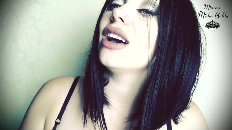 Goddess Misha Goldy: My Lips - Is a Door to Hell for Tiny Humans!