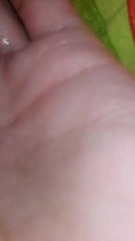 My Stepsister's Hand Is Covered in Precum and Then Thick Cum