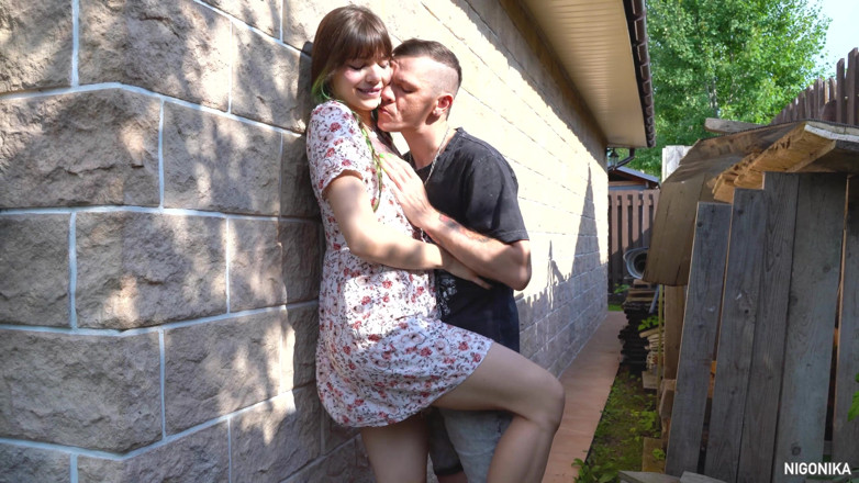 NIGONIKA: Neighbor Tinka Mad Maura Fucks Behind the Garage While Parents...