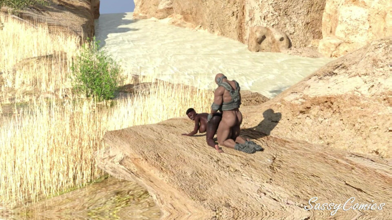 Sassy comics: Wagner paralı asker ormanda Afrikalı kabile kadını sikiyor