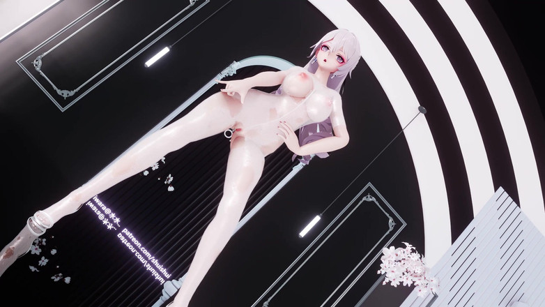 MikuMotion: [एमएमडी] टॉमबॉय ब्रोकन वन-पीस व्हाइट सिल्क फिशनेट बाइंडिंग