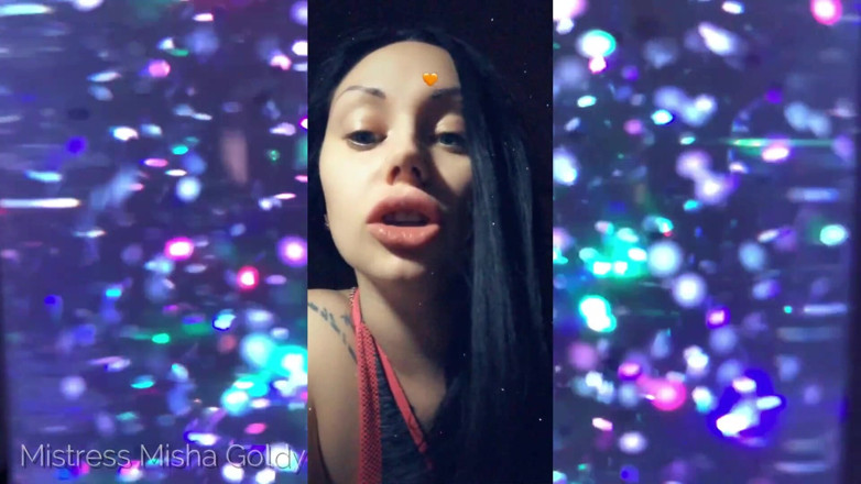 Goddess Misha Goldy: App session recording! Spin the wheel - get humiliation tasks!