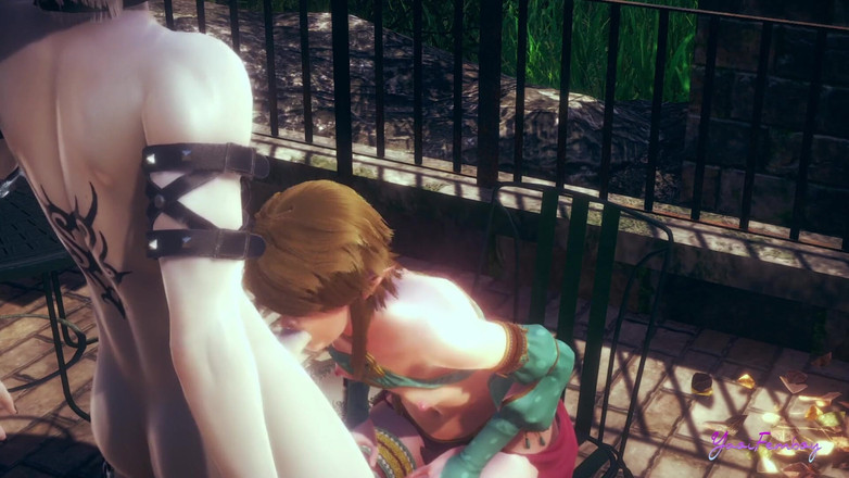 Yaoitube: ゼルダ・ヤオイ・フェムボーイ - リンク・フェラジョブ(無修正)