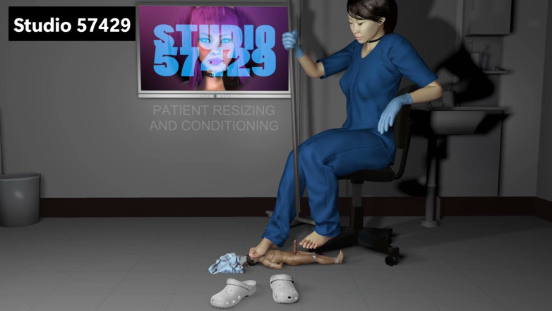 Studio 57429: Medical Giantess Tube Cock Milking Under Dirty Socks