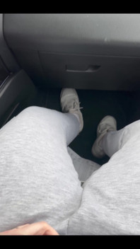Playing with My Big Pussylips in the Car