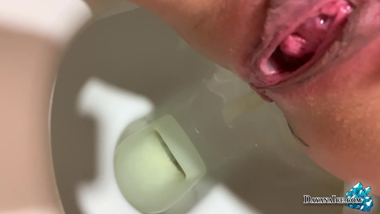Dayana Ice: Girl fingering pussy before sex and after sex with leaking...