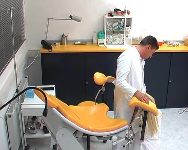 Rubber & Clinic Studio - 1ATOYS: Fucked on the gyno chair