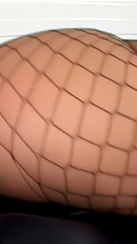 Horny MILF in Fishnets Devours Her Dildo