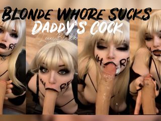 Lexxi Blakk: Blonde Whore Sucks Daddy&#039;s Cock