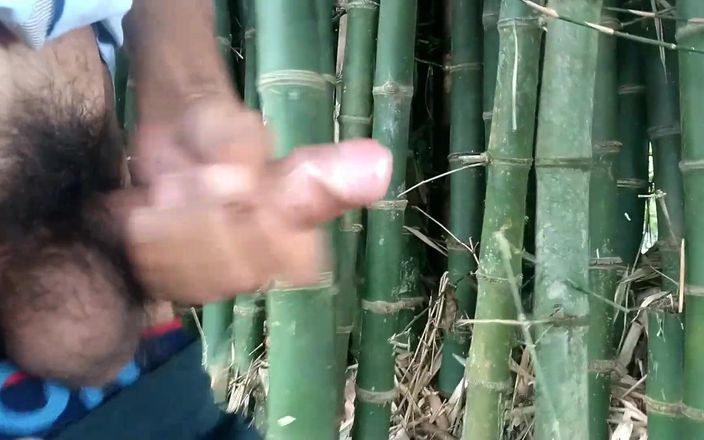 The thunder po: Indian Boy Cumming on Bamboo,handjob Cumshot