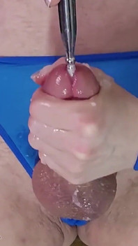 Aura Stuffs My Big Cock Full