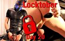 Feti1308: Locktober day 20 - 橡胶小狗享受振动肛塞