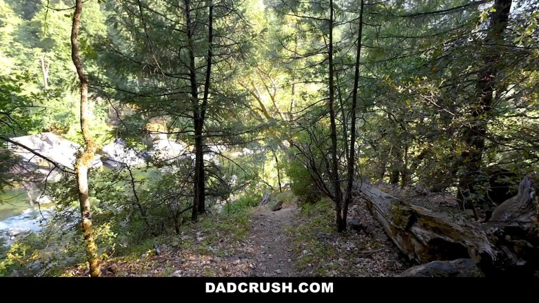 Dad Crush: Outdoor hiking sex with step daddy