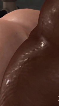 Big black man bangs a sexy girl with big tits in prison