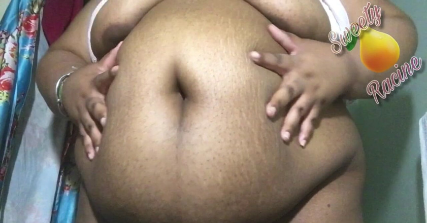 Sweety Racine: SSBBW mostra barriga grande