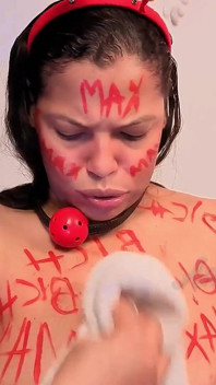 Penulisan Badan Bich BDSM Tekak Dalam Kepada 4 Ayam Jantan