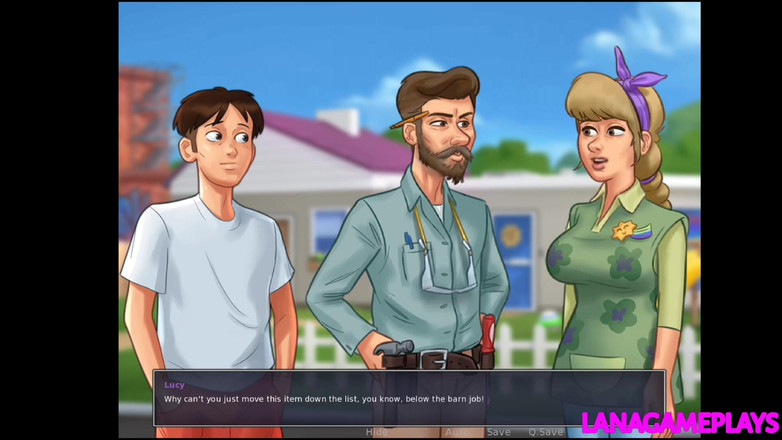 Lana Game plays: Saga letnia # 72 - Dwa duże cycki Dojrzałe MILFS w domu