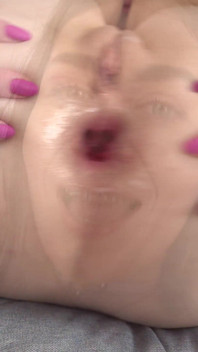 Four Huge Cocks Tear Apart the Young Whore's Tight Holes