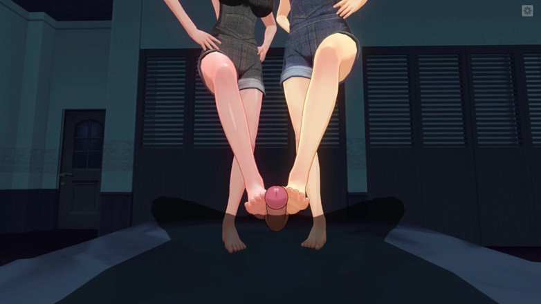H3DC: 3D hentai POV two redhead stepsisters masturbate your cock with...