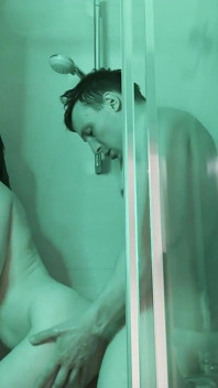 Romantic Long Kiss and Sex When We Take a Shower