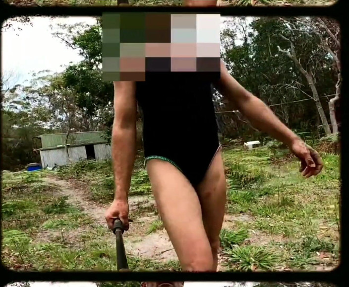 Madaussiehere: Stepdaddy Jumping on the Trampoline
