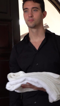 Sexy Redhead Gets Her Hairy Pussy Fucked by the Hotel Housekeeper