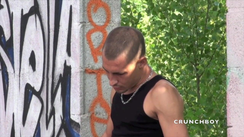 EXHIB BOYS: Niko fucked by real straight boy curious outdoor