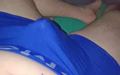 Pee_Boy25: Chubby Boy in Blue Boxers Cums