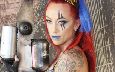Bravo Models Media: 399 Anne Wild as Future Warrior Cosplay Girl