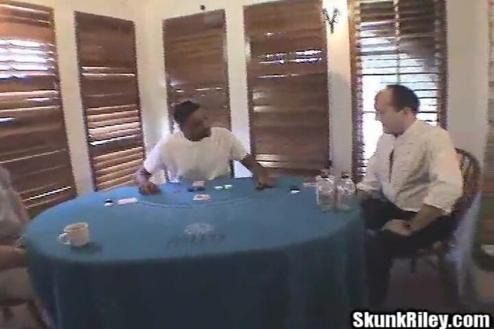 Skunk Riley: Poker Debt Hubby Wife Fucked by Big Black Dick in...