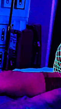 Ebony Neko Play With Little Bleu J in Uv Colors
