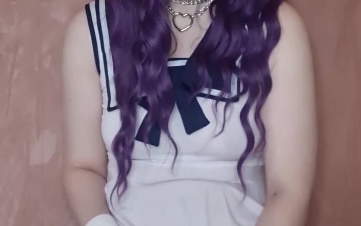 kyu_misa: Kitten Enjoys Playing with Her Pearl Dildo