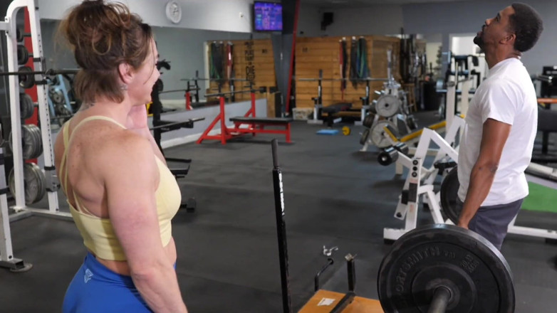Darrenblazeent: Giving My Fitness Instructor a BBC Creampie in the Gym