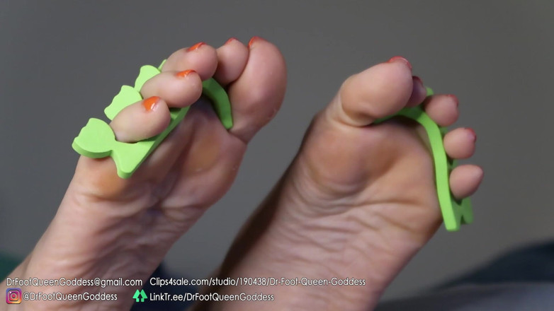 Dr. Foot Queen Goddess: Pedi ägg pedikyr (orange) del 5