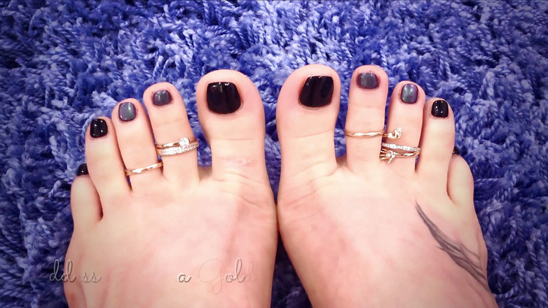 Goddess Misha Goldy: Zehen, füße, frisch gepflegte zehennägel und fußschmuck, WICHsanleitung