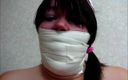 Selfgags classic: Nurse Layla&amp;#039;s microfoam self gagging!