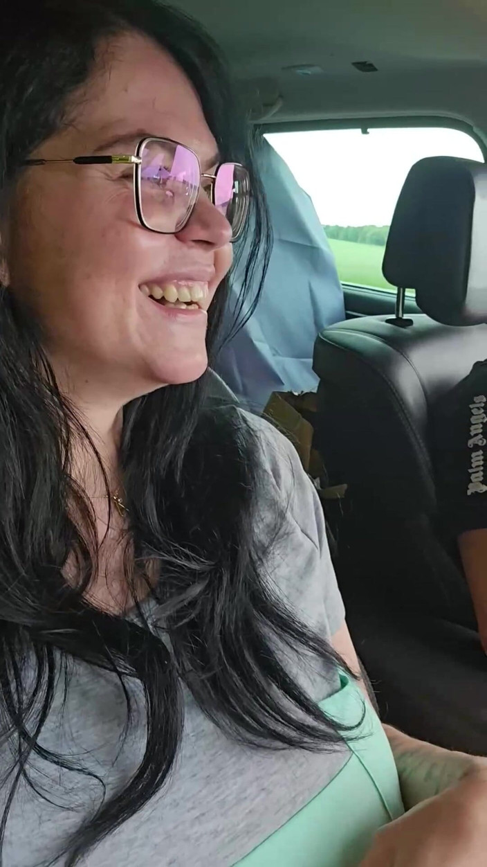 Shione Cooper: Vaping During Naked Driving Car and Nipples Play