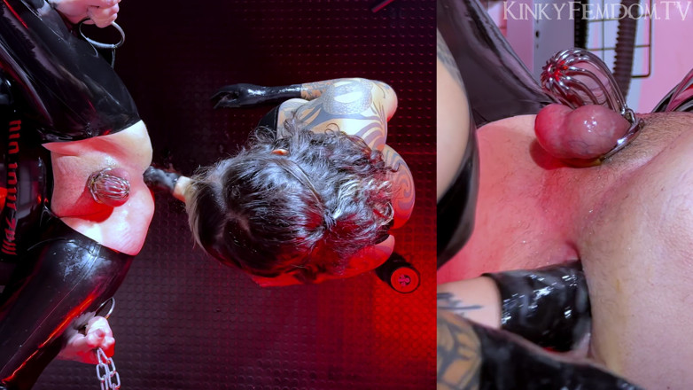 KinkyFemdomTV: Double Anal Fisting Birds Eye with Mistress Yazmin Maz Morbid