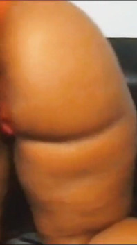 Big Black Ass in Panties Ass Clapping and Spreading Cheeks