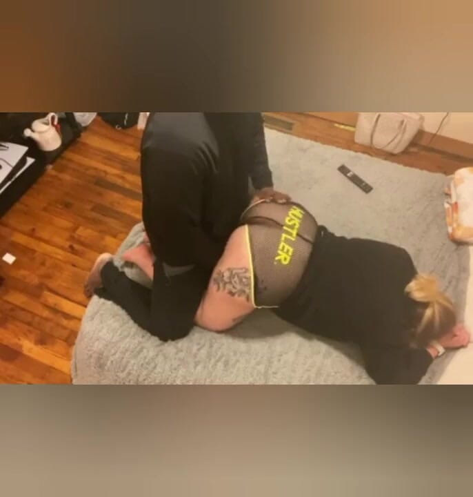 BootyCakez: Creampied while wearing her hustler booty shorts