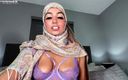 Aaliyah Yasin: Hijabi Aaliyah zeigt ihre dessous und bekommt eine massive gesichtsbesamung