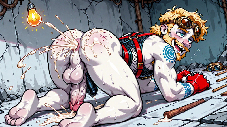 Erotic Man: Seksi soluk tenli genişleyen anüsü