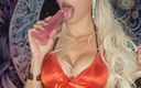 Barby Domina: Sucking Dildo, Cum Inside