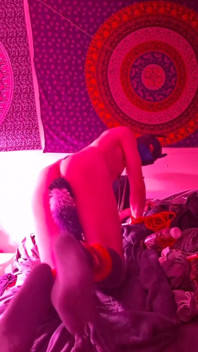 Butt Tail Chains Rope Self Bondage Nipple Clamps