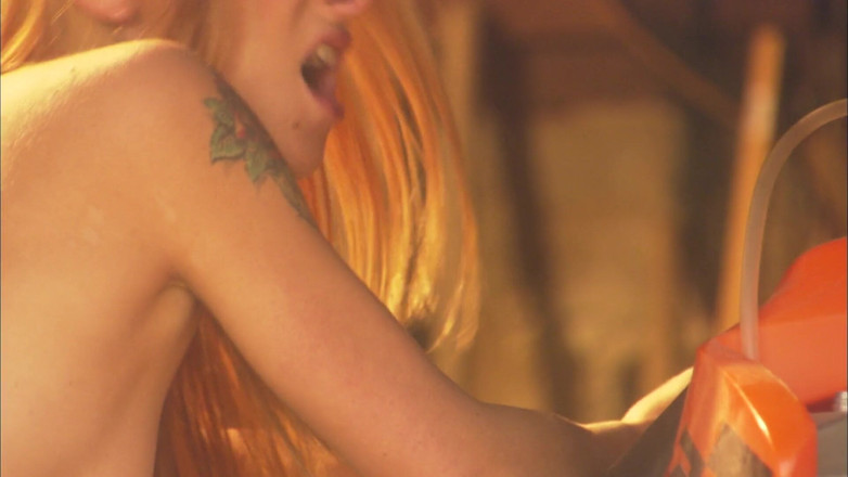 Babe Stars: Alluring dame submits to a severe nailing at the garage