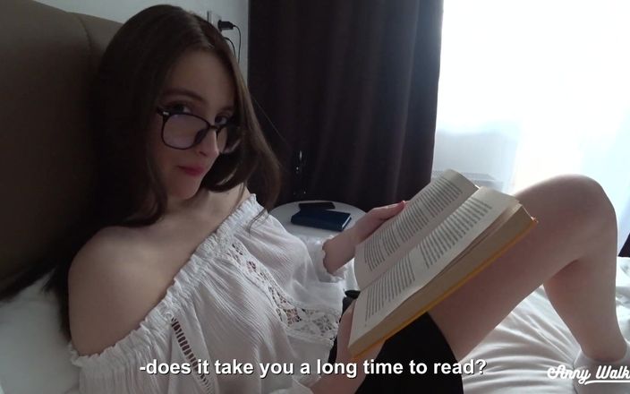 Anny Walker: Hot Stepsister Reading a Book and Playing with My Dick -...