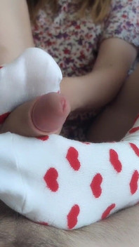 My Cute Socks Are Perfect for Playing with His Dick, Oh Yes!